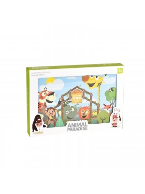 Carte de Colorat Reutilizabila cu Apa 3D Animal Paradise
