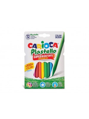 Creioane plastifiate Carioca Plastello 12/set
