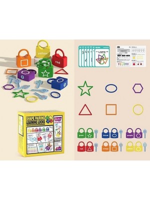 Joc de indemanare si motricitate Lacate cu forme geometrice si culori Onshine