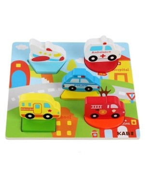 Puzzle din lemn 3D Vehicule Kabi