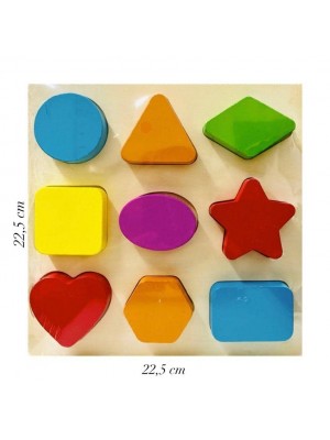 Puzzle incastru Forme Geometrice Mari 