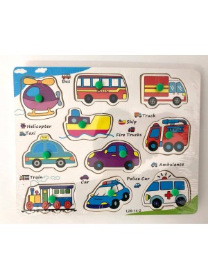 Puzzle incastru 10 Vehicule 