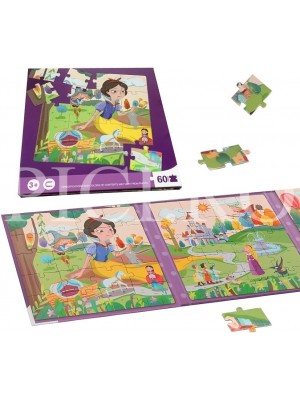 Puzzle magnetic Alba ca zapada si Printesele 