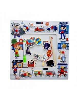 Puzzle educativ si pescuit Meserii 
